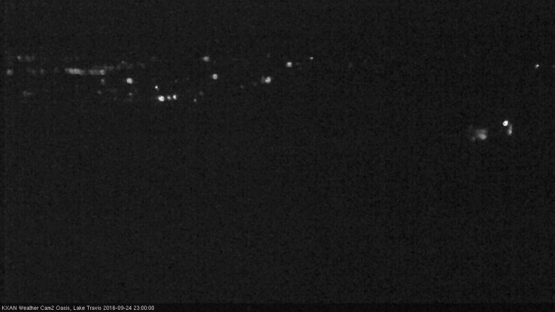 Lake Travis webcam, September 24, 2016 10:20 PM CT