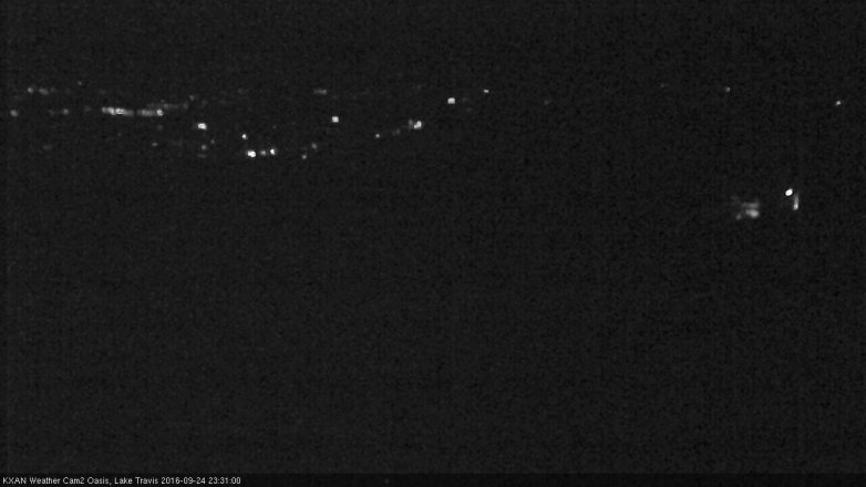 Lake Travis webcam, September 24, 2016 10:50 PM CT