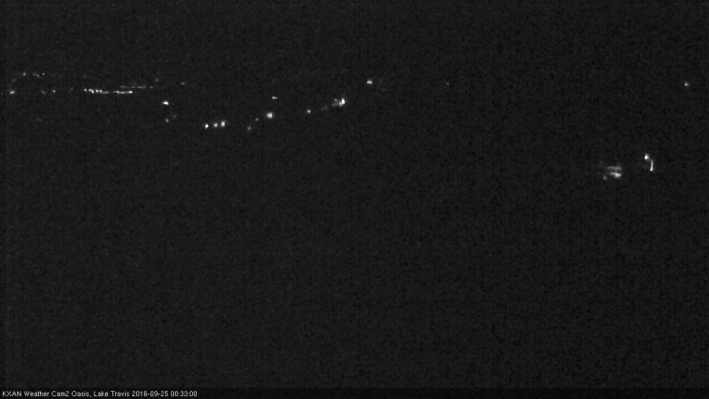 Lake Travis webcam, September 24, 2016 11:50 PM CT