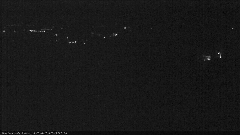 Lake Travis webcam, September 24, 2016 12:00 AM CT