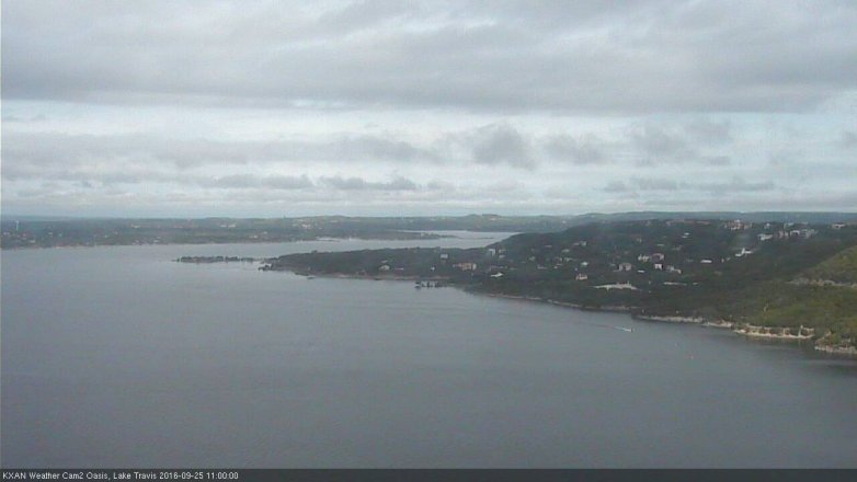 Lake Travis webcam, September 25, 2016 10:10 AM CT