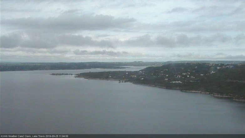 Lake Travis webcam, September 25, 2016 10:20 AM CT