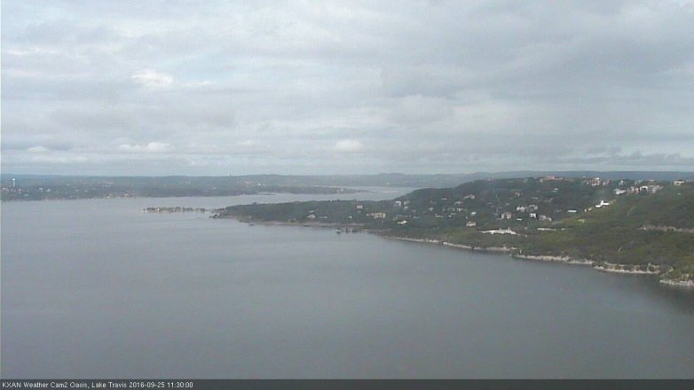 Lake Travis webcam, September 25, 2016 10:35 AM CT