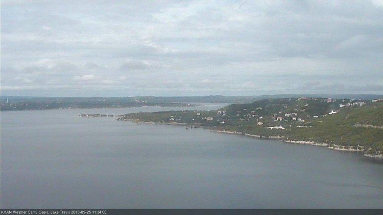 Lake Travis webcam, September 25, 2016 10:40 AM CT