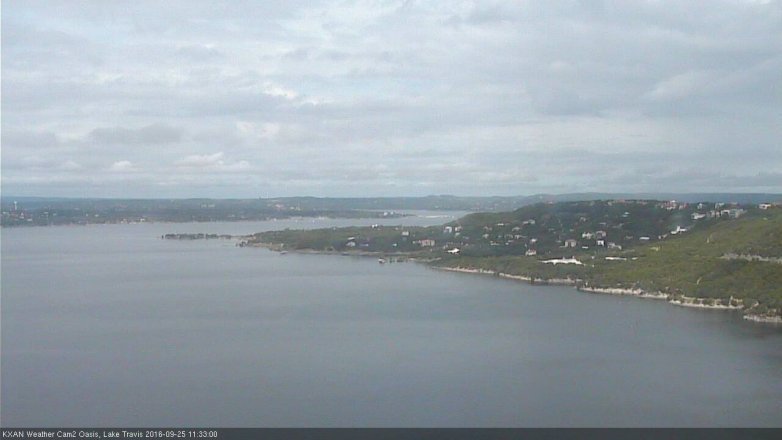 Lake Travis webcam, September 25, 2016 10:55 AM CT