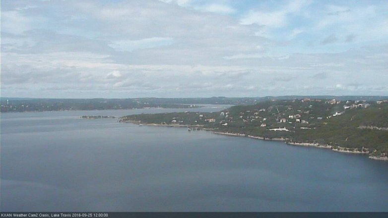Lake Travis webcam, September 25, 2016 11:25 AM CT