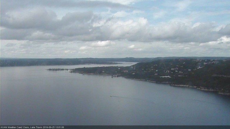 Lake Travis webcam, September 25, 2016 12:05 PM CT