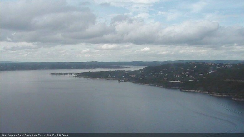 Lake Travis webcam, September 25, 2016 12:20 PM CT