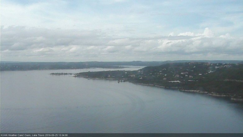 Lake Travis webcam, September 25, 2016 1:05 PM CT