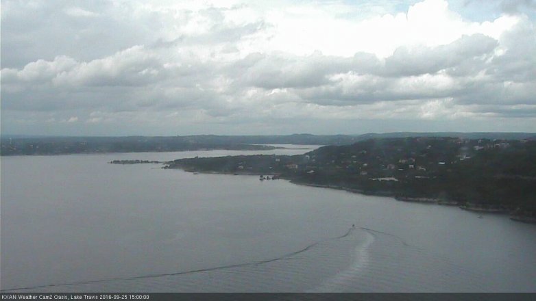 Lake Travis webcam, September 25, 2016 2:05 PM CT
