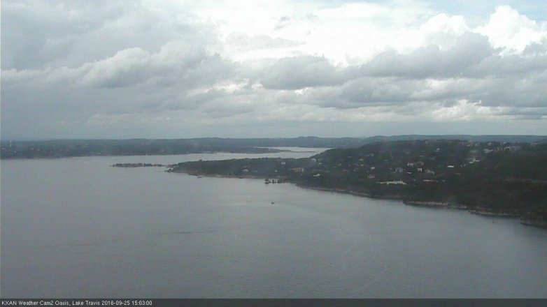 Lake Travis webcam, September 25, 2016 2:15 PM CT