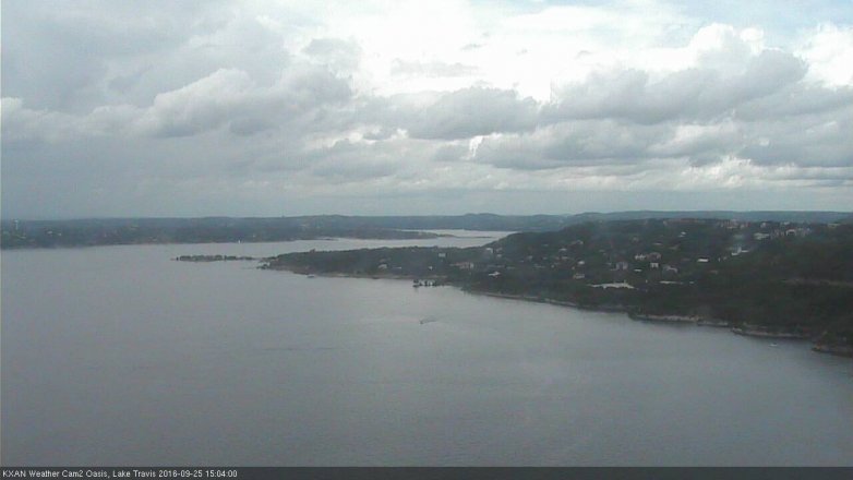Lake Travis webcam, September 25, 2016 2:20 PM CT