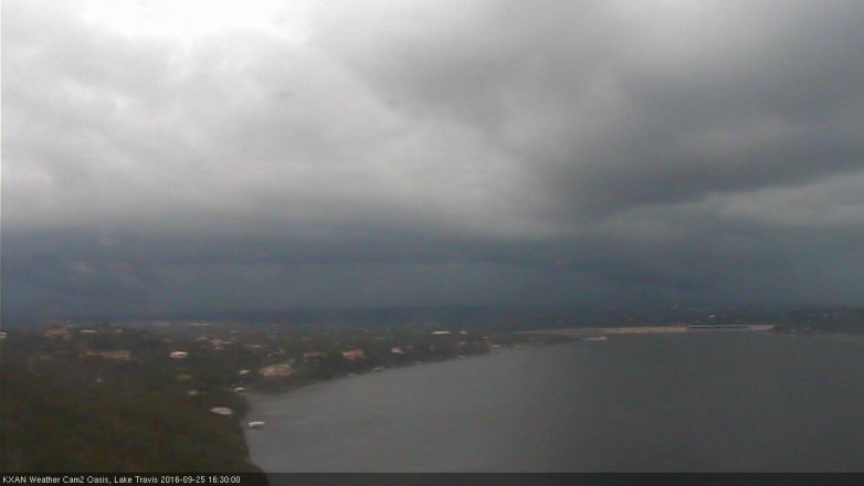 Lake Travis webcam, September 25, 2016 3:40 PM CT