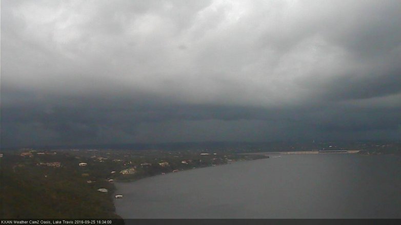 Lake Travis webcam, September 25, 2016 3:45 PM CT