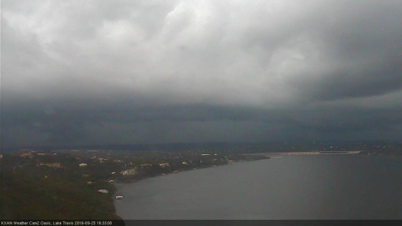 Lake Travis webcam, September 25, 2016 3:50 PM CT