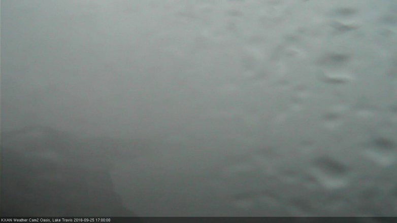 Lake Travis webcam, September 25, 2016 4:05 PM CT