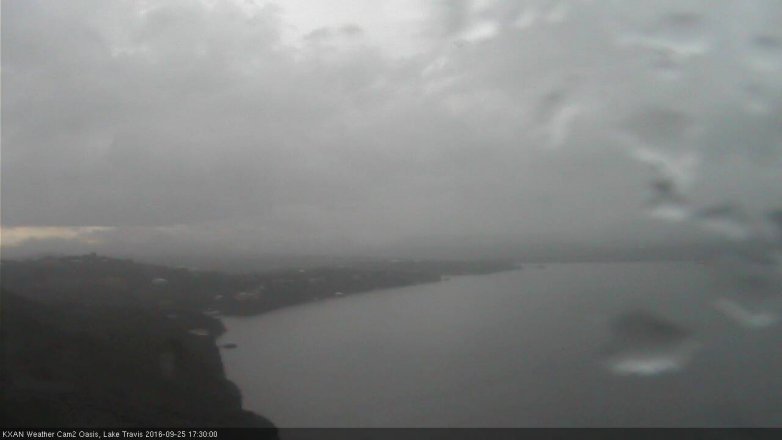 Lake Travis webcam, September 25, 2016 4:50 PM CT