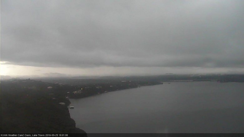 Lake Travis webcam, September 25, 2016 5:05 PM CT