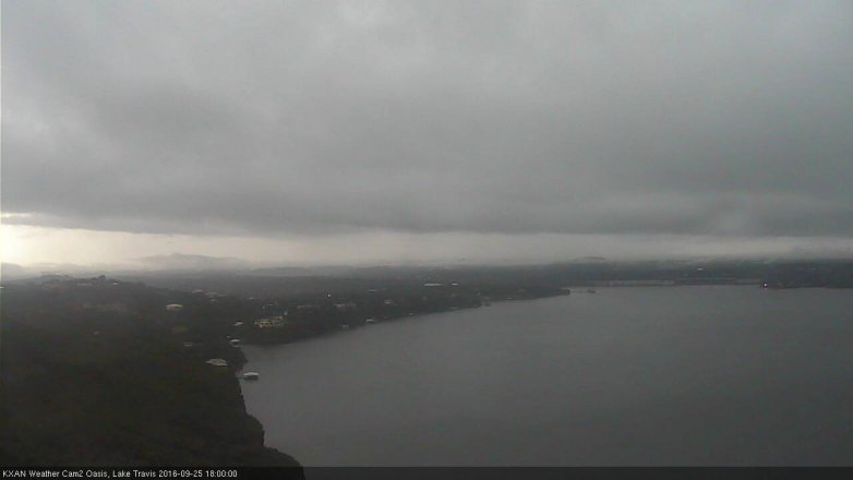 Lake Travis webcam, September 25, 2016 5:25 PM CT