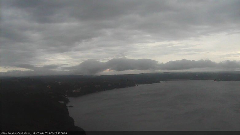 Lake Travis webcam, September 25, 2016 6:15 PM CT