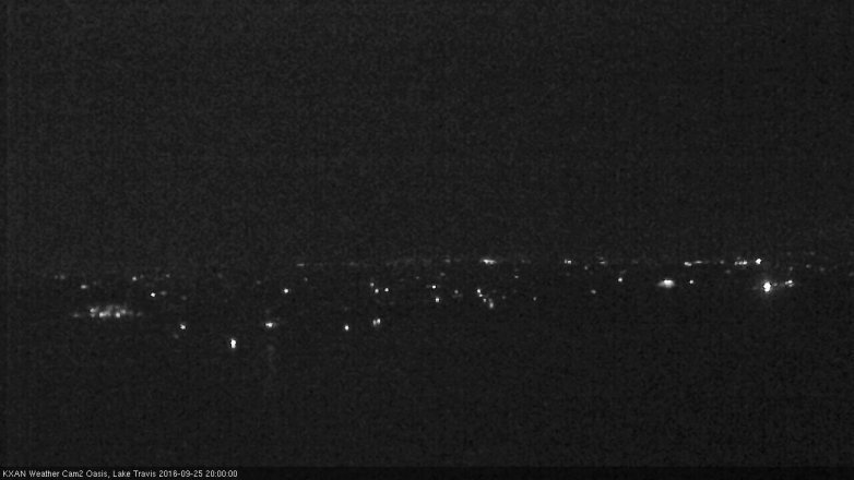 Lake Travis webcam, September 25, 2016 7:05 PM CT