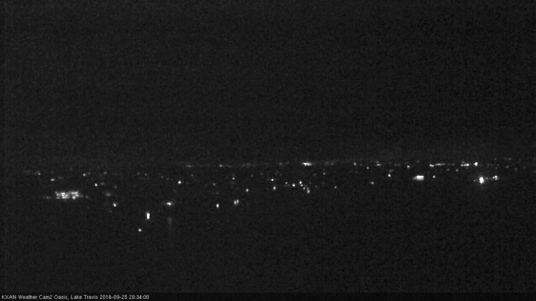 Lake Travis webcam, September 25, 2016 7:40 PM CT