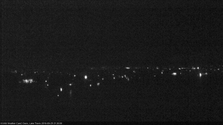 Lake Travis webcam, September 25, 2016 8:35 PM CT