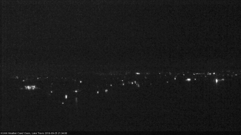 Lake Travis webcam, September 25, 2016 8:50 PM CT