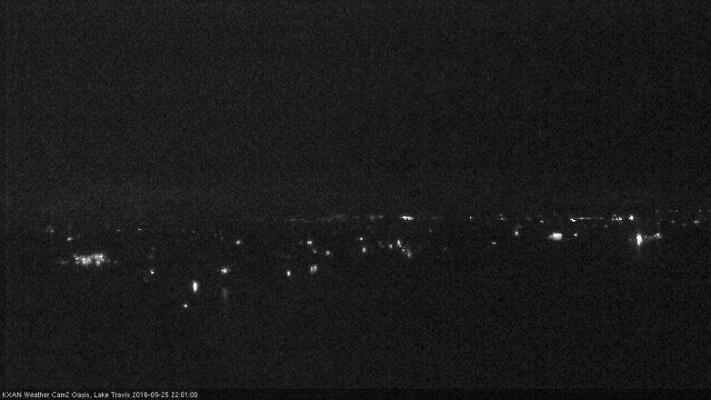 Lake Travis webcam, September 25, 2016 9:05 PM CT