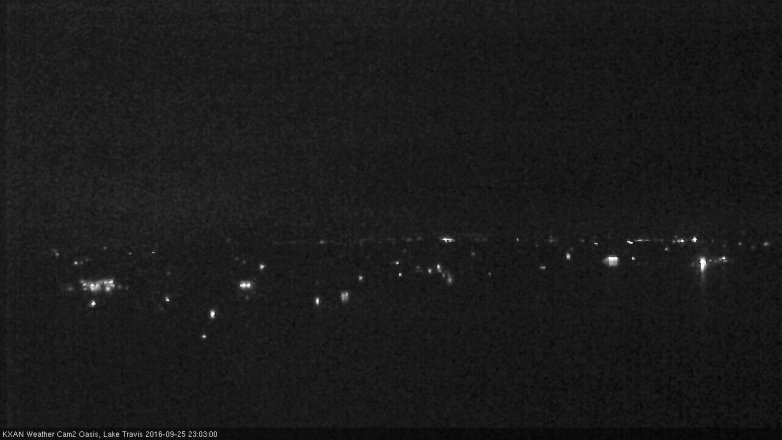 Lake Travis webcam, September 25, 2016 10:20 PM CT