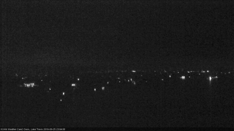 Lake Travis webcam, September 25, 2016 10:35 PM CT