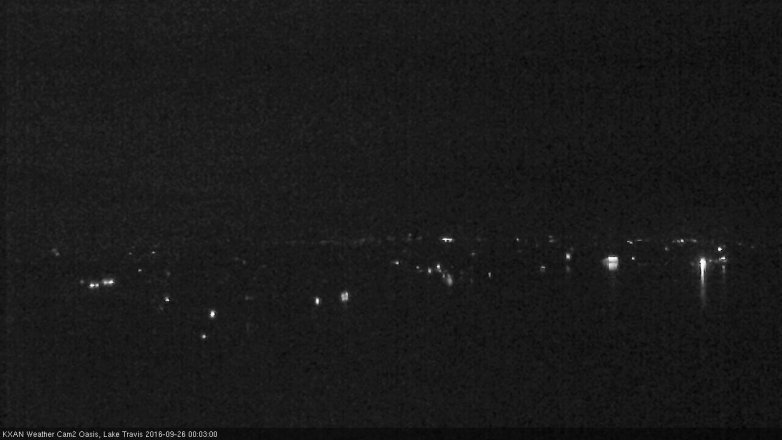 Lake Travis webcam, September 25, 2016 11:10 PM CT