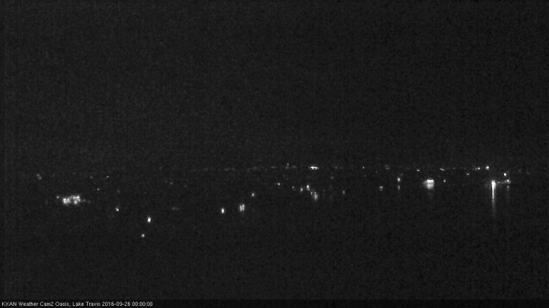 Lake Travis webcam, September 25, 2016 11:25 PM CT