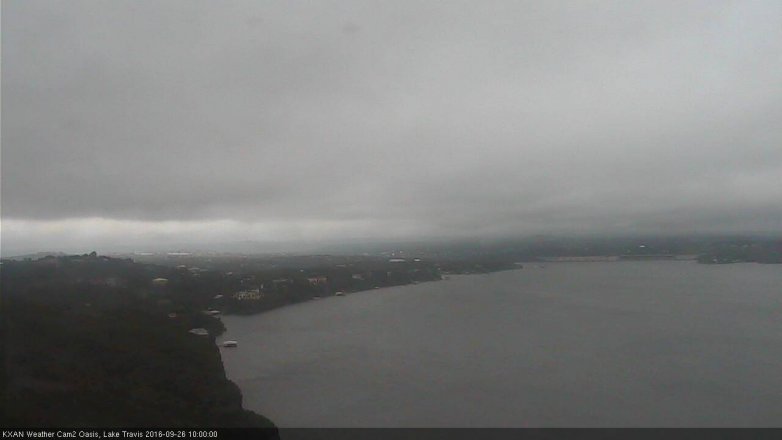 Lake Travis webcam, September 26, 2016 9:10 AM CT