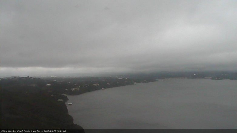 Lake Travis webcam, September 26, 2016 9:15 AM CT