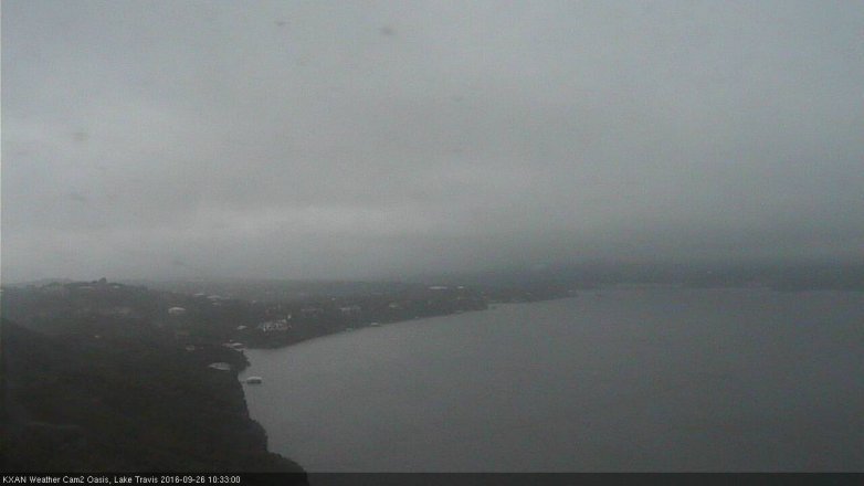 Lake Travis webcam, September 26, 2016 10:00 AM CT