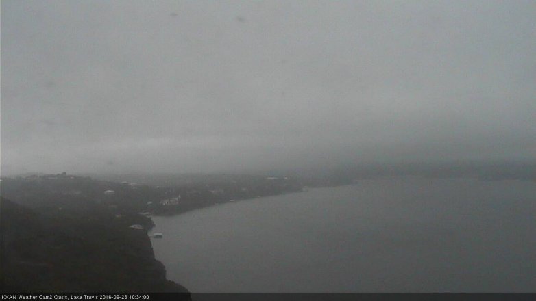 Lake Travis webcam, September 26, 2016 10:05 AM CT