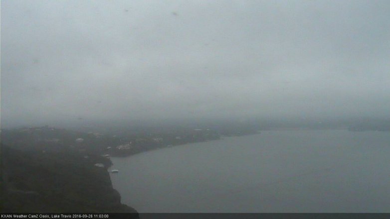 Lake Travis webcam, September 26, 2016 10:15 AM CT
