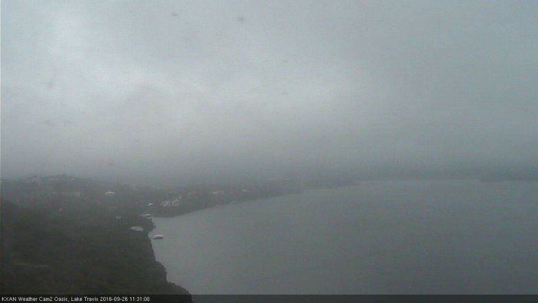 Lake Travis webcam, September 26, 2016 10:50 AM CT