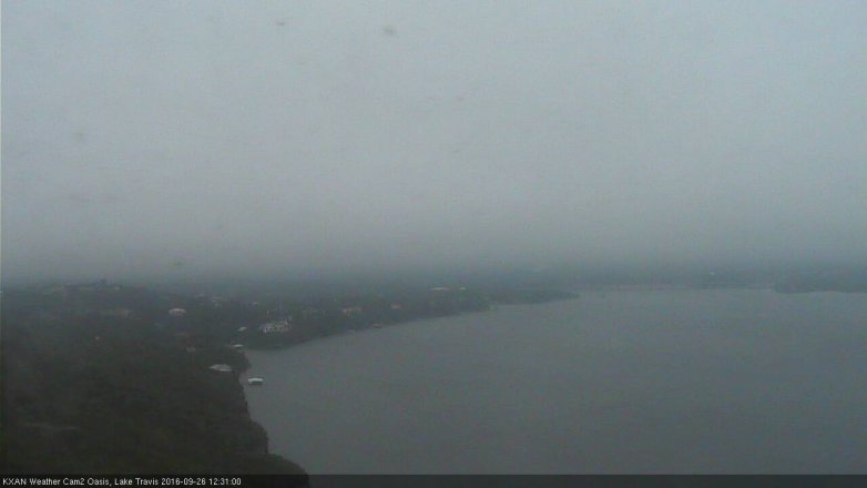 Lake Travis webcam, September 26, 2016 11:40 AM CT