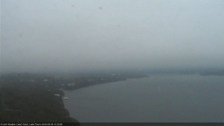 Lake Travis webcam, September 26, 2016 12:05 PM CT