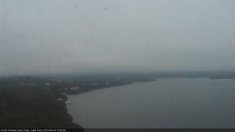 Lake Travis webcam, September 26, 2016 12:25 PM CT
