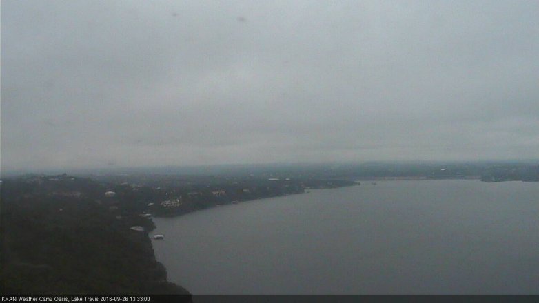 Lake Travis webcam, September 26, 2016 1:05 PM CT