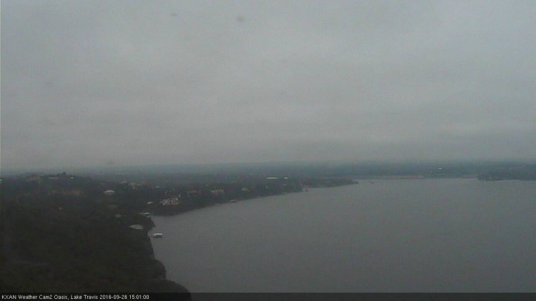 Lake Travis webcam, September 26, 2016 2:15 PM CT