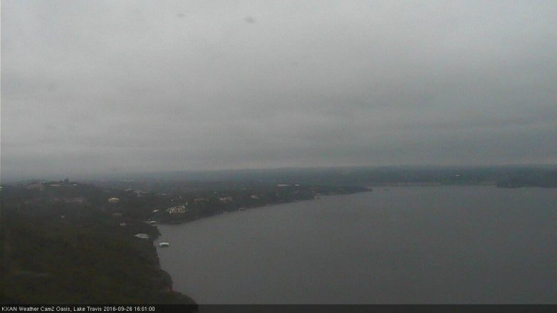 Lake Travis webcam, September 26, 2016 3:10 PM CT
