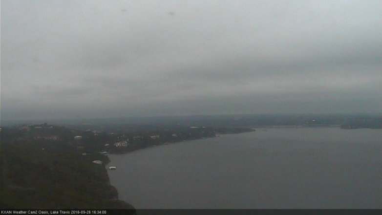 Lake Travis webcam, September 26, 2016 3:40 PM CT