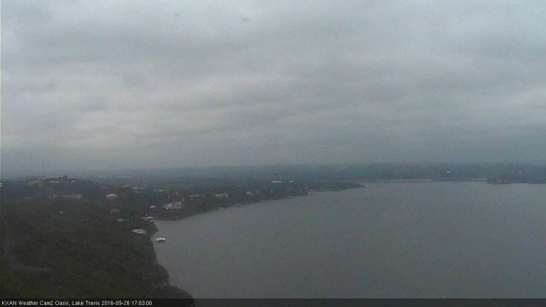 Lake Travis webcam, September 26, 2016 4:10 PM CT