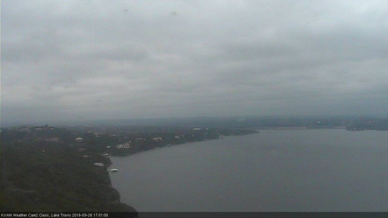 Lake Travis webcam, September 26, 2016 4:20 PM CT