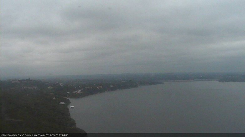 Lake Travis webcam, September 26, 2016 4:30 PM CT