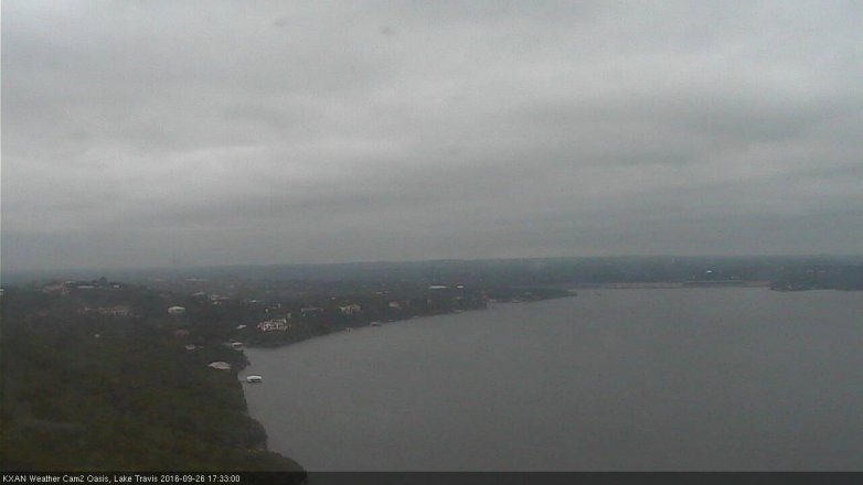 Lake Travis webcam, September 26, 2016 4:40 PM CT